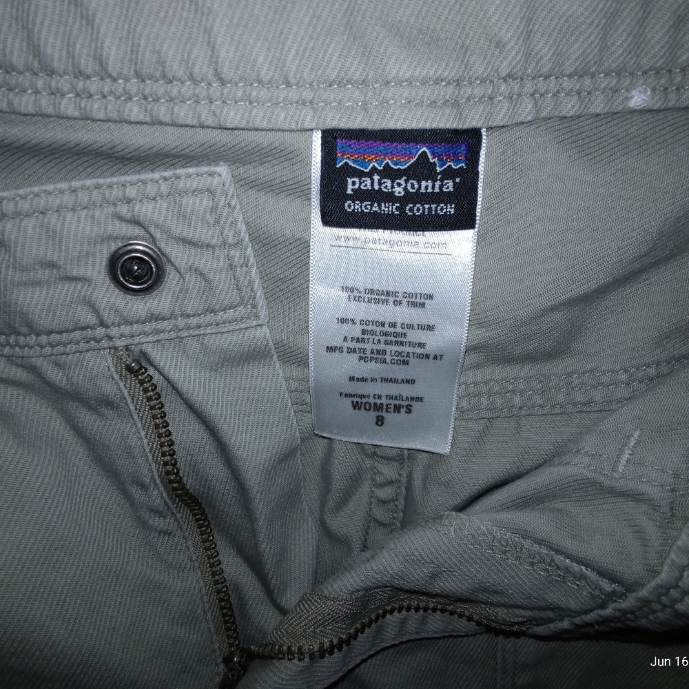 Patagonia Organic Cotton Khaki Gray Pants 8